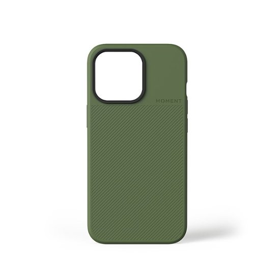 Front. Moment - Case with MagSafe for Apple iPhone 13 Pro - Olive Green.