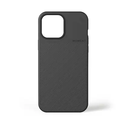 Front. Moment - Case with MagSafe for Apple iPhone 13 Pro Max - Black.