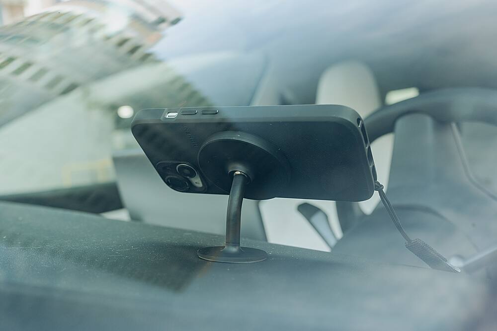 Alt View 15. Moment - Adjustable Dash Car Mount compatible with MagSafe - Black.