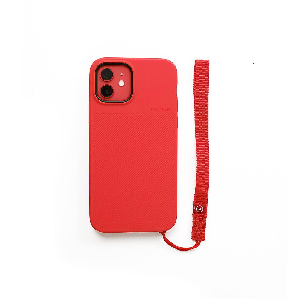 Angle View: Moment - Nylon Wrist Strap for Most Cell Phone Cases - Red