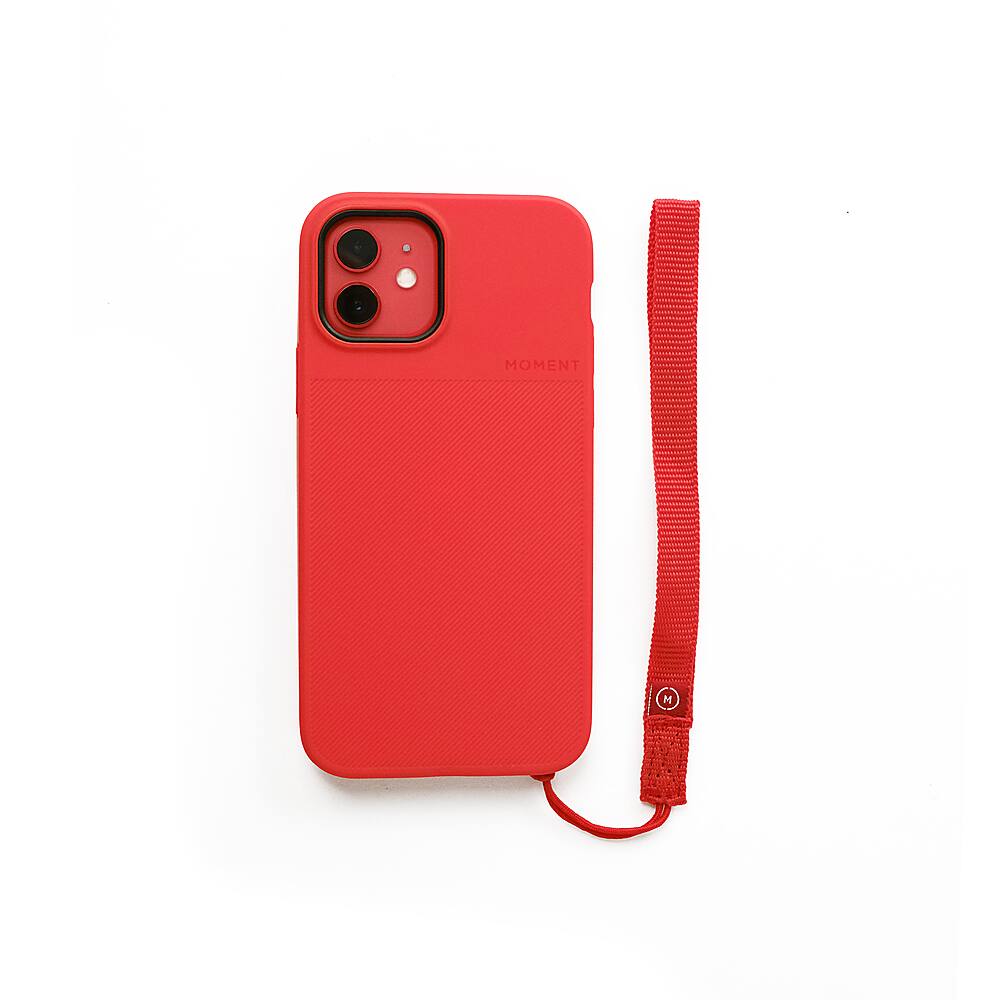 Angle. Moment - Nylon Wrist Strap for Most Cell Phone Cases - Red.