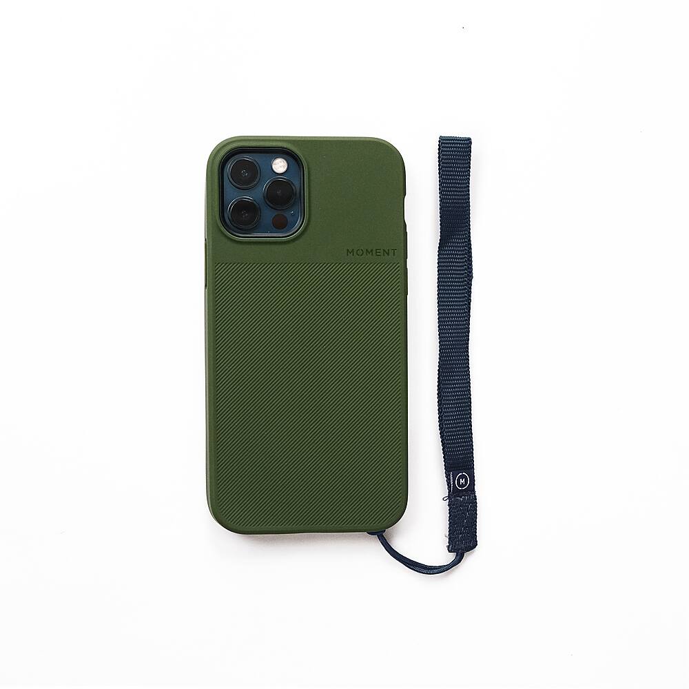Angle. Moment - Nylon Wrist Strap for Most Cell Phone Cases - Blue.
