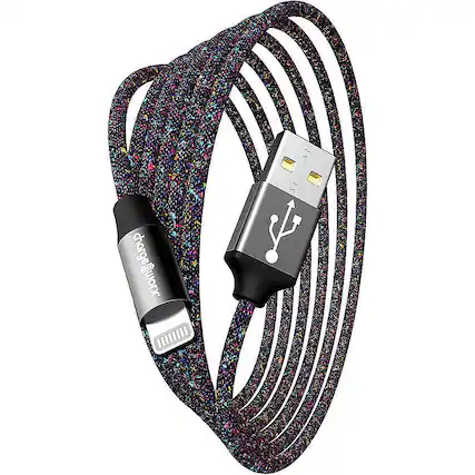 Front. Chargeworx - 6' FlexKnit Lightning Cable - Multi.