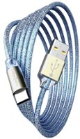 Chargeworx - 10' GlowSync USB-C Cable - Light Blue - Front_Zoom
