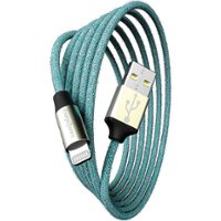 Chargeworx - 6' Elements USB to Lightning Cable - Green - Front_Zoom