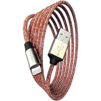Chargeworx - 6' Elements USB to Lightning Cable - Orange - Front_Zoom