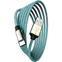 Chargeworx - 6' Elements USB-C Cable - Green - Front_Zoom