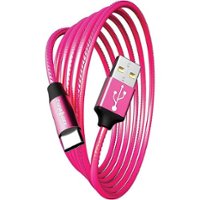 Chargeworx - 6' ColorCords USB to USB-C Cable - Pink - Front_Zoom