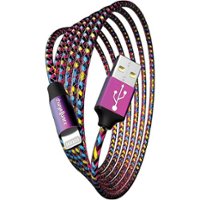 Chargeworx - 6' PearlEssence USB to Lightning Cable - Multi - Front_Zoom