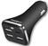 Front. Chargeworx - 4-Port USB Car Charger - Black.