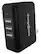 Front. Chargeworx - 4-Port USB and USB-C Wall Charger - Black.