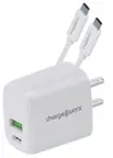 Front. Chargeworx - Combo PD Dual-Port 20W - White.
