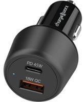 Chargeworx - 65W Dual PD Car Charger - White - Front_Zoom
