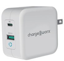 Chargeworx - A + C PD Wall Charger 65W - White - Front_Zoom