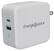 Front. Chargeworx - 100W USB and USB-C Power Delivery Wall Charger - White.