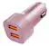 Front. Chargeworx - 3.4A Dual-USB Car-Charger - Rose Gold.