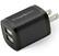 Front. Chargeworx - 2.4A Dual USB Wall Charger - Black.