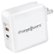 Front Zoom. Chargeworx - USB and USB-C Power Delivery Wall Charger - White.
