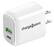 Front. Chargeworx - 20W Dual-Port Power Delivery Wall Charger - White.