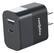 Front. Chargeworx - 20W Dual-USB and USB-C Wall Charger - Black.