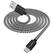 Front. Chargeworx - 6' Braided USB to USB-C Charge-and-Sync Cable - Black.