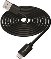 Chargeworx - 3' Lightning Charge-and-Sync Cable - Black - Front_Zoom