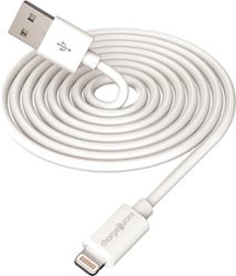 Chargeworx - 3' Lightning Sync and Charge Cable - White - Front_Zoom