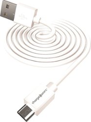 Chargeworx - 6' Micro USB Sync and Charge Cable - White - Front_Zoom