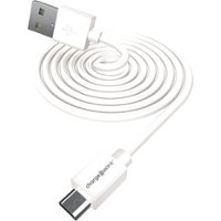 Chargeworx - 10' Micro USB Sync and Charge Cable - White - Front_Zoom