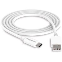 Chargeworx - 6' USB to USB-C Sync and Charge Cable - White - Front_Zoom