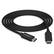 Front. Chargeworx - 6' 60W PD USB-C to USB-C Cable - Black.