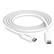 Front. Chargeworx - 6' 60W PD USB-C to USB-C Cable - White.