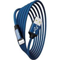 Chargeworx - 6' USB to Lightning Charging Cable - Blue - Front_Zoom