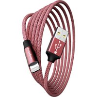 Chargeworx - 10' USB to Lightning Charging Cable - Rose Gold - Front_Zoom