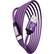 Front. Chargeworx - 10' USB to Lightning Charging Cable - Violet.