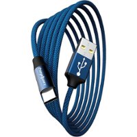 Chargeworx - 6' USB to USB-C Cable - Blue - Front_Zoom