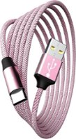 Chargeworx - 10' USB to USB-C Cable - Light Pink - Front_Zoom