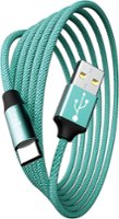 Chargeworx - 10' USB to USB-C Cable - Teal - Front_Zoom