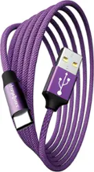 Chargeworx - 10' USB to USB-C Cable - Violet - Front_Zoom