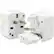 Front. Chargeworx - International Power Adapter Plug - White.