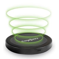 Chargeworx - 10W Wireless Charging Pad - Black - Front_Zoom