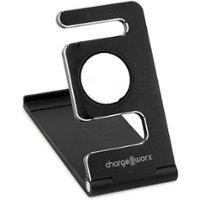 Chargeworx - Foldable Charging Stand for Apple Watch - Black - Front_Zoom