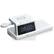 Front. Chargeworx - 4-in-1 Wireless Charging Digital Alarm Clock - White.