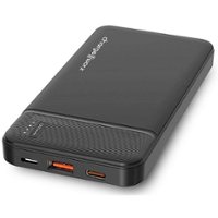 Chargeworx - 10,000mAh PD and QC Power - Black - Front_Zoom