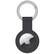Front. Chargeworx - Keychain Holder for Apple AirTag - Black.