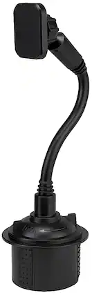 Front. Chargeworx - Universal Cup Holder Car Mount for Most Smartphones - Black.