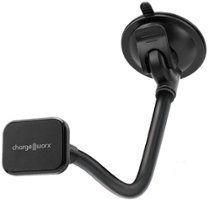 Chargeworx - Arm Neck Suction Cup Mount for Most Cell Phones - Black - Front_Zoom