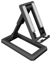 Chargeworx - Folding Stand Mount for Most Cell Phones - Black - Front_Zoom