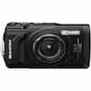 Front. Olympus - OM SYSTEM TG-7 4K Video 12 Megapixel Waterproof Digital Camera - Black.