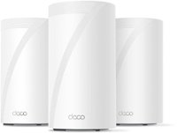 TP-Link - Deco BE16000 Quad-Band Mesh Wi-Fi 7 System with Multi-Gig (3-Pack) - White - Front_Zoom